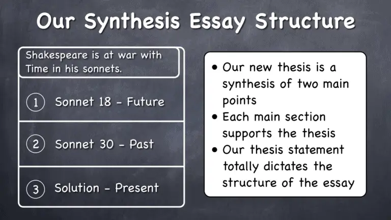 synthesis questions are often found in essay questions