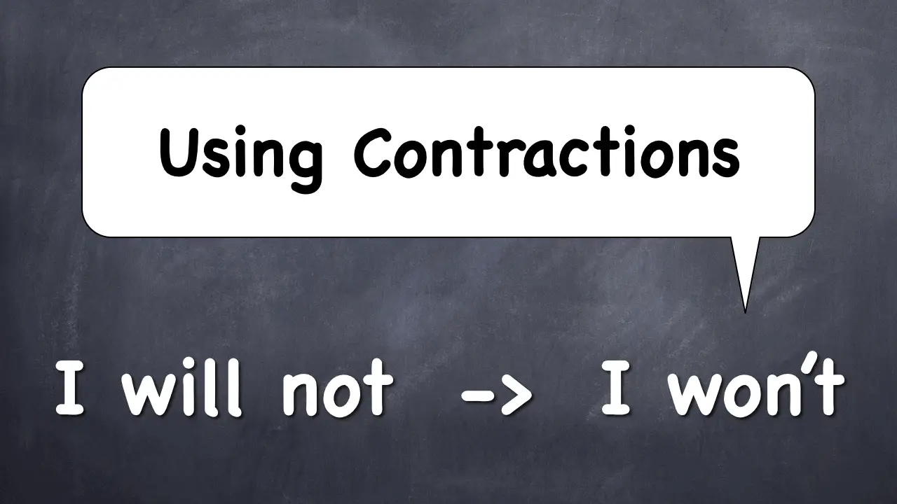 what does no contractions mean in an essay